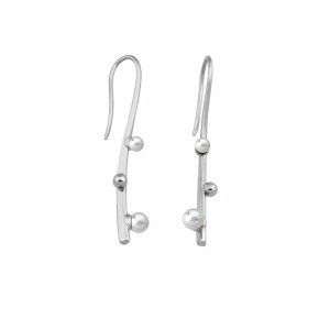 Ladies' Earrings Majorica 15474.01.2.000.010.1 Silver