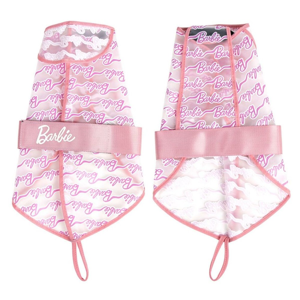 Dog raincoat Barbie Pink S