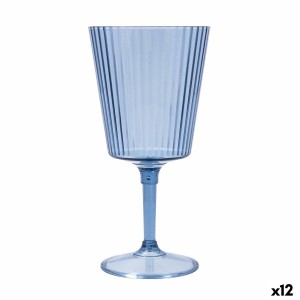 Wineglass Quid Sunset Azul Blue Plastic 400 ml (12 Units)