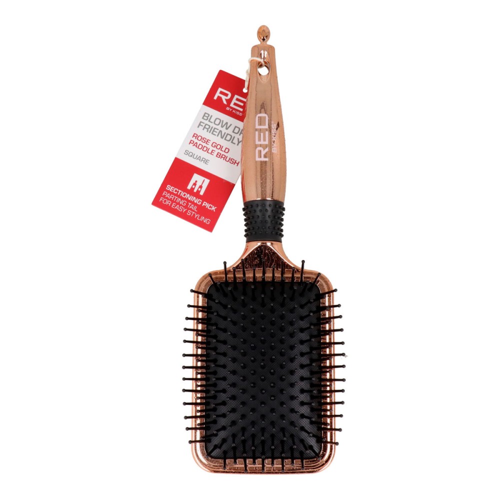 Detangling Hairbrush Red Kiss Kiss Rose Squared