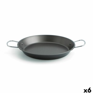 Pan Quid Senia Black Metal Steel Ø 34 cm (6 Units)