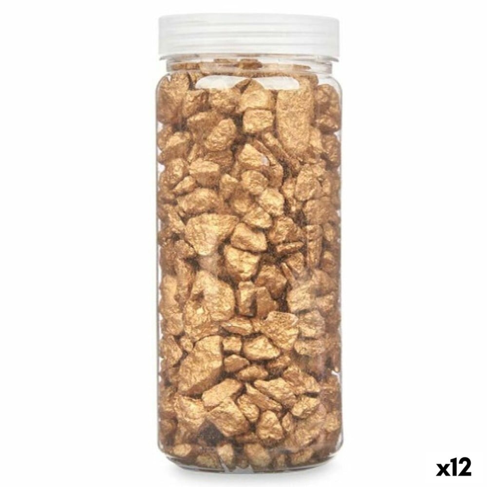 Decorative Stones Golden 10 - 20 mm 700 g (12 Units)