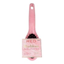 Detangling Hairbrush Red Kiss Kiss Marblous Pink Circular