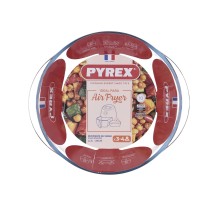 Serving Platter Pyrex Airfryer Transparent Glass Ø 26 cm 2,3 L (8 Units)