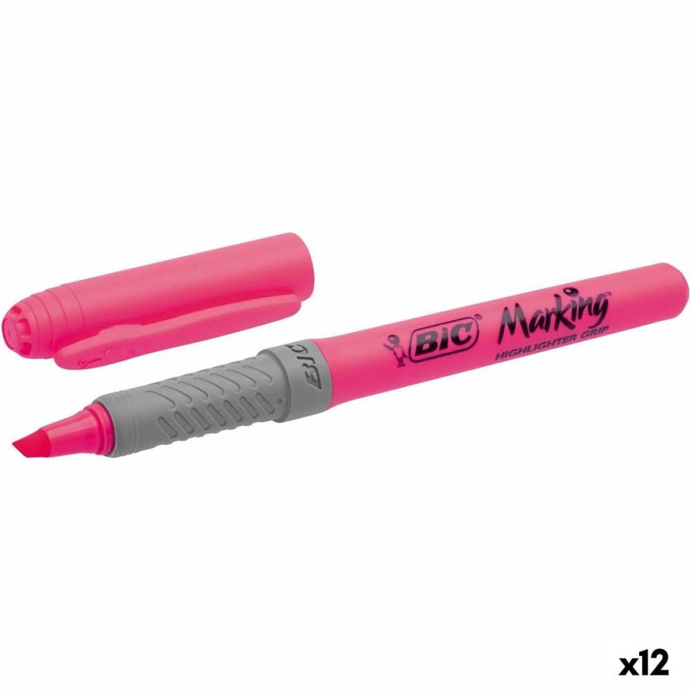 Textmarker Bic Highlighter Grip (3 Stücke)