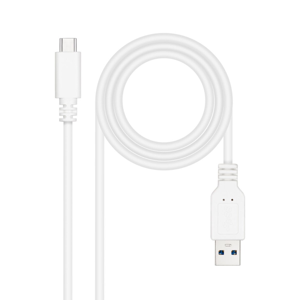 Câble USB-C vers USB NANOCABLE 10.01.4000-W Blanc 50 cm (1 Unité)