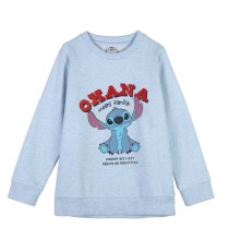 Sweat sans capuche unisex Stitch Bleu clair