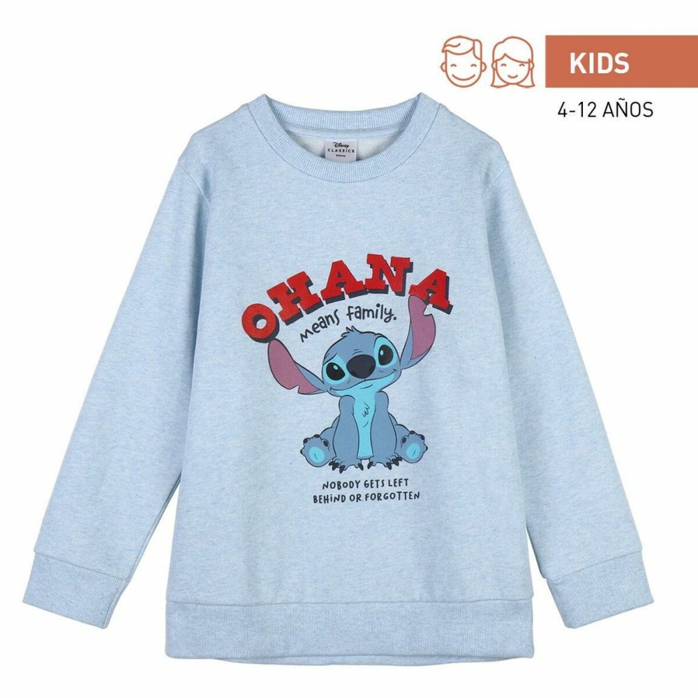 Unisex Sweater ohne Kapuze Stitch Hellblau