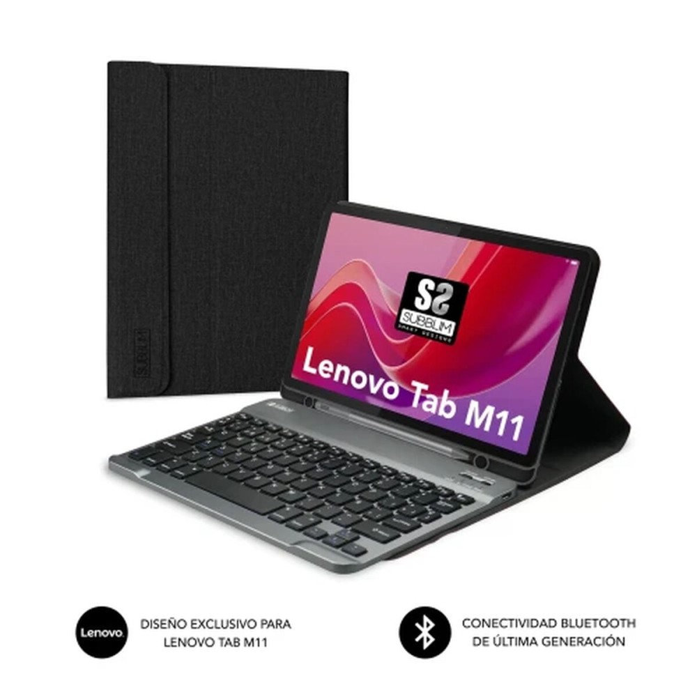 Tablet cover Subblim SUBKT3-BTL310 Black Spanish Qwerty QWERTY