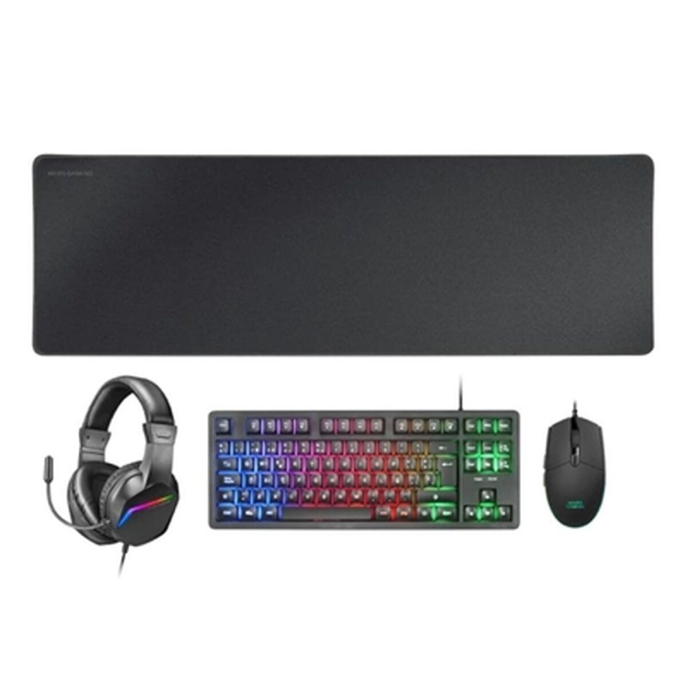 clavier et souris Mars Gaming MCPRGB3ES Noir