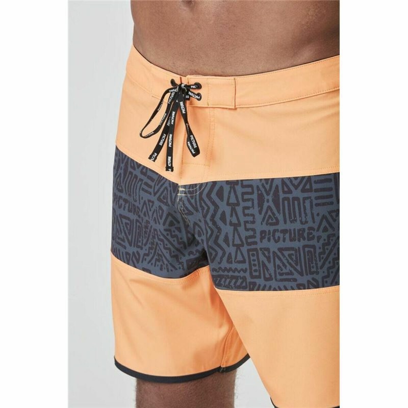 Herren Badehose Picture Andy 17'' Hellbraun