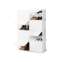 Portable Modular Shoe Cabinet InnovaGoods White