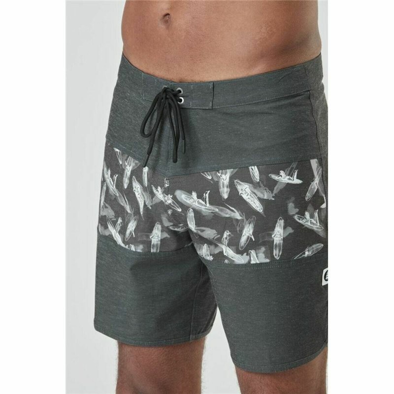 Herren Badehose Picture Andy H 17'' Grau