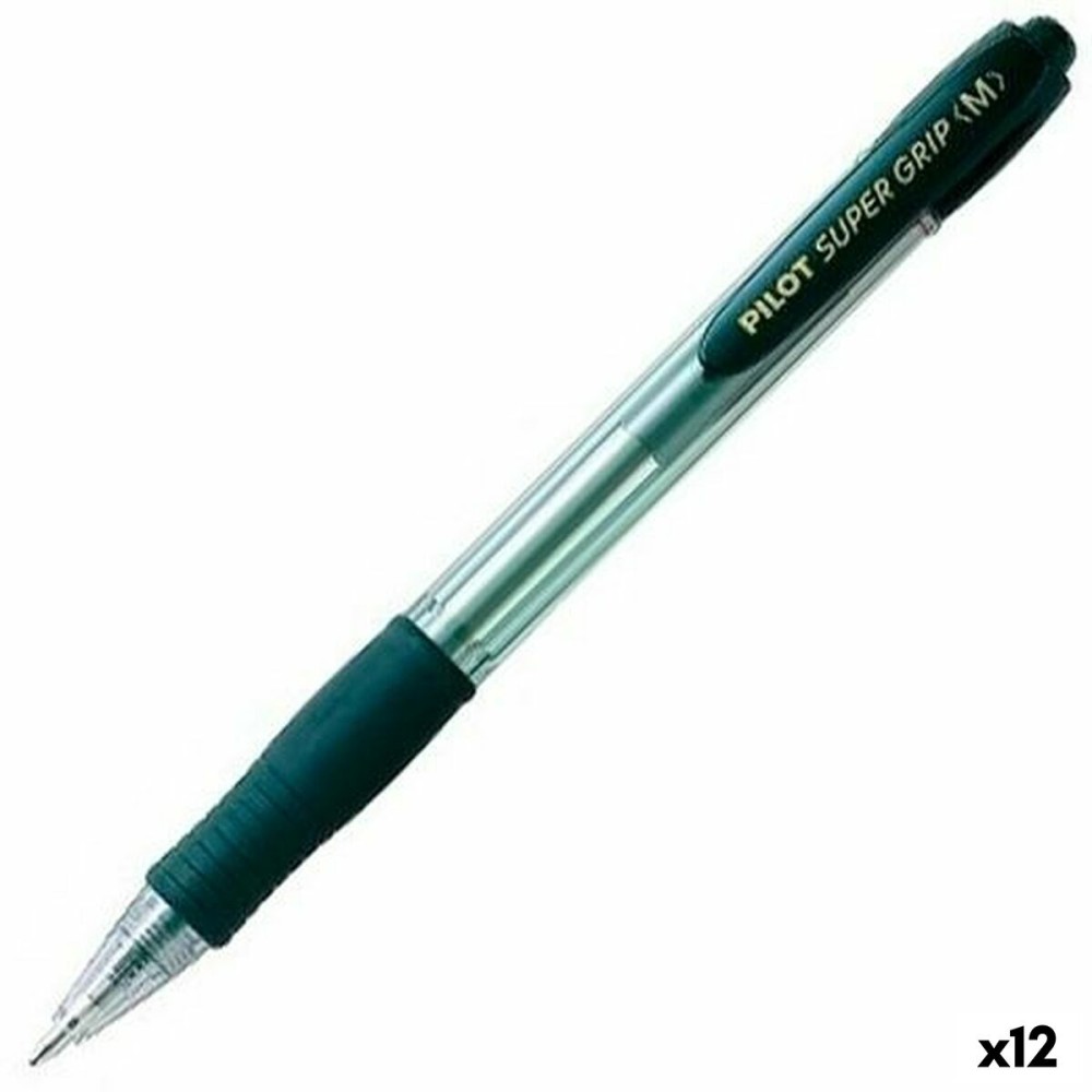 Stift Pilot Supergrip Schwarz 0,4 mm (12 Stück)