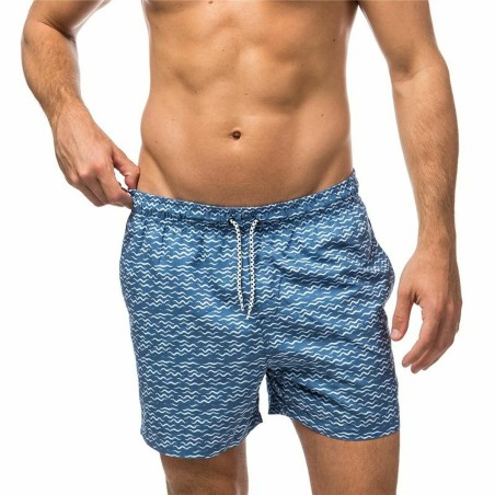 Maillot de bain homme Alphaventure Seawaves Denim Bleu