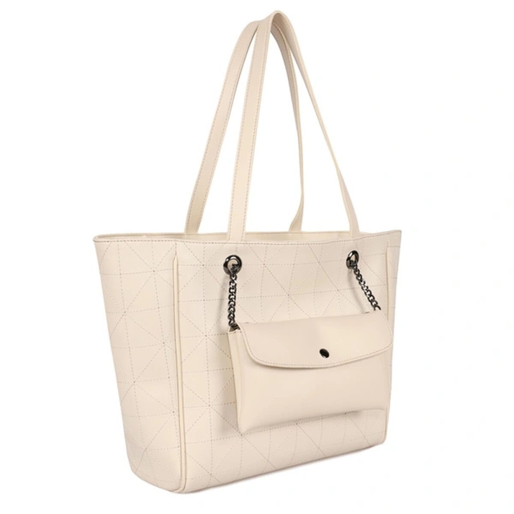 Damen Handtasche Laura Ashley RELIEF-QUILTED-CREAM Creme 30 x 30 x 10 cm