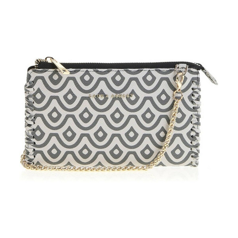 Damen Tasche Laura Ashley A35-C03-MONOGRAM-WHITE-BLACK