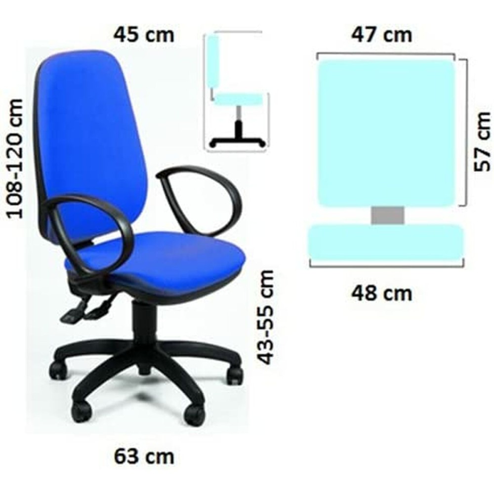 Office Chair Unisit Sincro Tete Blue