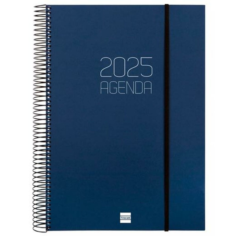 Diary Finocam OPAQUE Blue A4 21 x 29,7 cm 2025