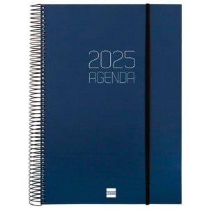 Diary Finocam OPAQUE Blue A4 21 x 29,7 cm 2025