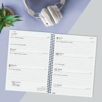 Agenda Finocam YEAR Bleu A5 15,5 x 21,2 cm 2025