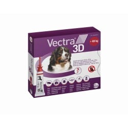 Pipette for Dogs Ceva 3D XL 40 kg 3 Units