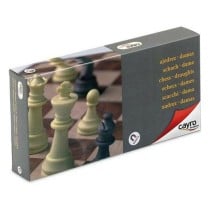 Schach- und Dame-Brett Cayro 453 Kunststoff Plattenspeicher