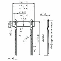 TV Halterung Vogel's 7368150 43" 100" 100 kg