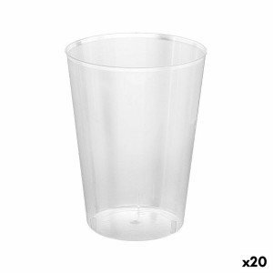 Lot de verres réutilisables Algon Transparent Cidre 20 Unités 500 ml (15 Pièces)