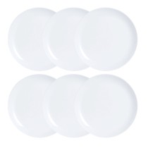 Plate set Luminarc Diwali 6 pcs White Glass