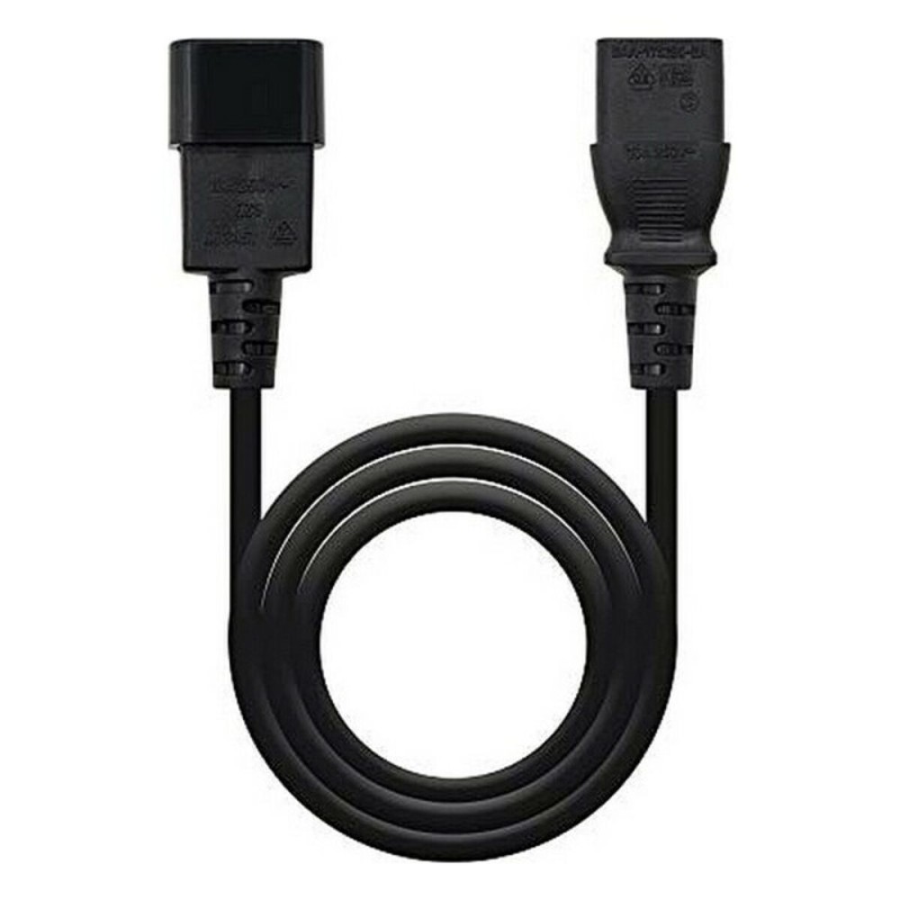 Power Cord NANOCABLE 10.22.0202 1,5 m 1500W Black