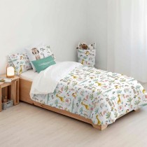 Housse de Couette Kids&Cotton Jeddah Small Blanc Menthe 175 Fils 180 x 220 cm 180 x 240 cm