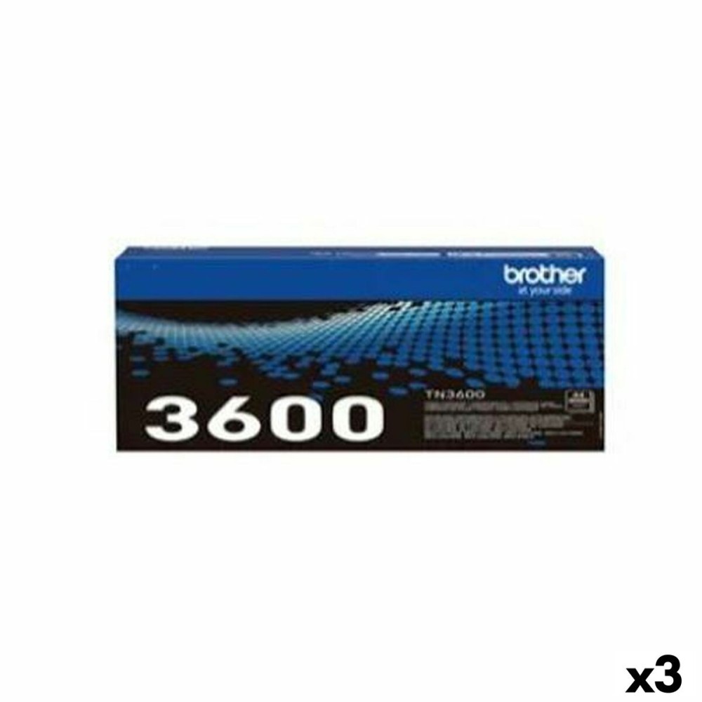 Toner original Brother HLL5210DN 5210DW 5215DN 6210DW 6410DN DCPL5510DW M Noir (3 Unités)