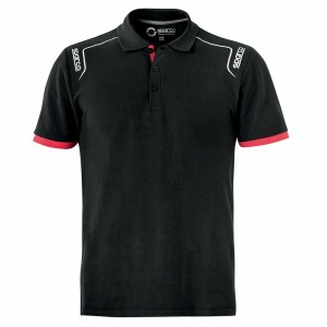 Polo à manches courtes Sparco TECH STRETCH Noir XXL