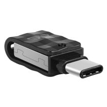 Clé USB Silicon Power Mobile C31 USB 3.1 USB-C OTG 32 GB Noir Noir/Argenté (1 Unité)