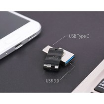 USB stick Silicon Power Mobile C31 USB 3.1 USB-C OTG 32 GB Black Black/Silver (1 Unit)