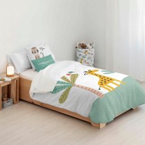 Housse de Couette Kids&Cotton Jeddah Big Blanc Menthe 175 Fils 180 x 220 cm 180 x 240 cm