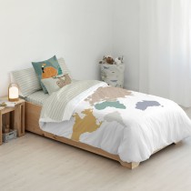 Housse de Couette Kids&Cotton Maui Big Blanc 175 Fils 155 x 220 cm