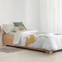 Housse de Couette Kids&Cotton Maui Big Blanc 175 Fils 155 x 220 cm