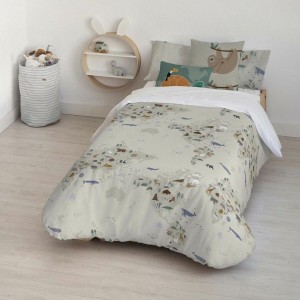 Bettdeckenbezug Kids&Cotton Maui Small Beige 155 x 220 cm