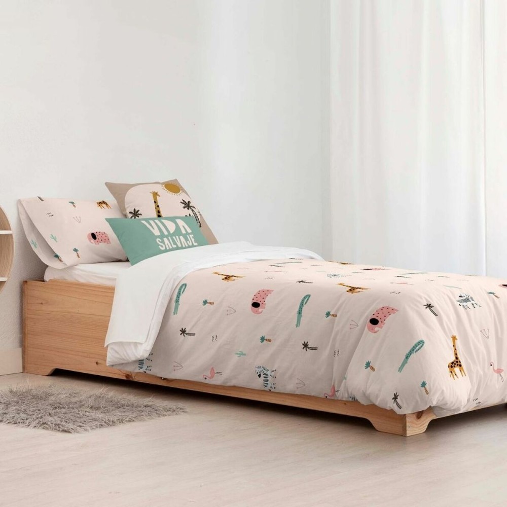 Bettdeckenbezug Kids&Cotton Mael Small Rosa 155 x 220 cm