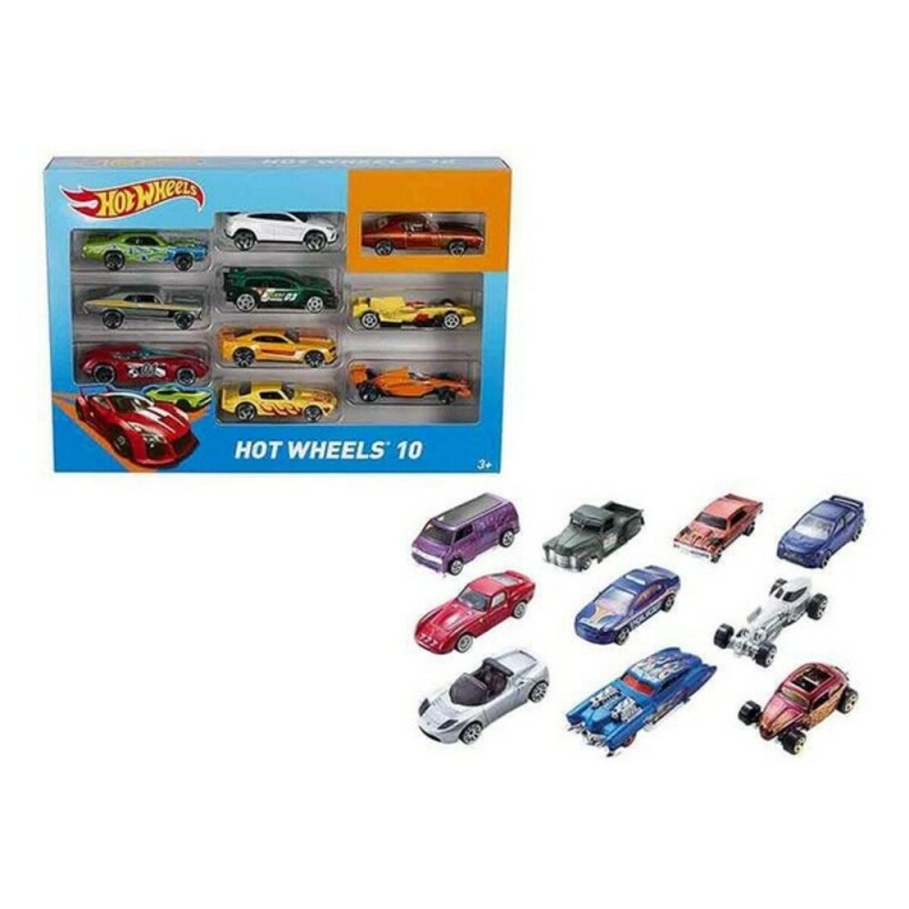 Spielset Fahrzeuge Hot Wheels Metall (10 Pcs)