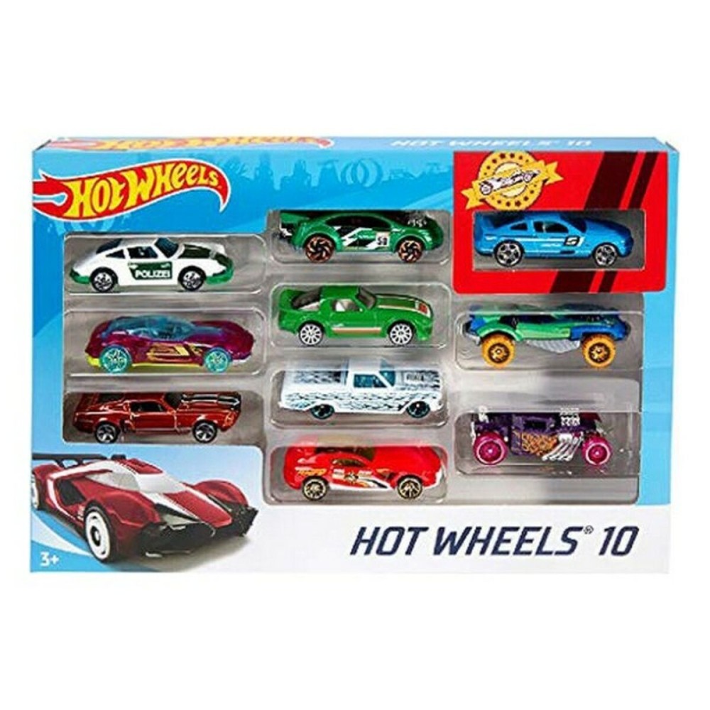 Spielset Fahrzeuge Hot Wheels Metall (10 Pcs)