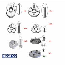 Distanzstücke Sparco 051STB216 4x98 58,0 M12 x 1,25 13 mm M2A