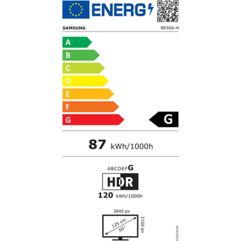 TV intelligente Samsung LH50BEAHLGUXEN 4K Ultra HD 50"