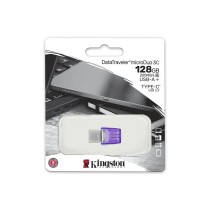 USB Pendrive Kingston microDuo 3C 128 GB Lila