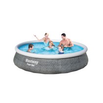 Inflatable pool Bestway Grey 7340 L 396 x 84 cm