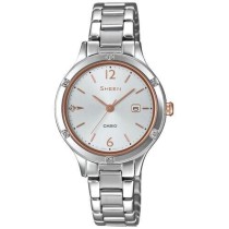 Ladies' Watch Casio Sheen LADY DATE - SILVER ***SPECIAL PRICE*** (Ø 30 mm)