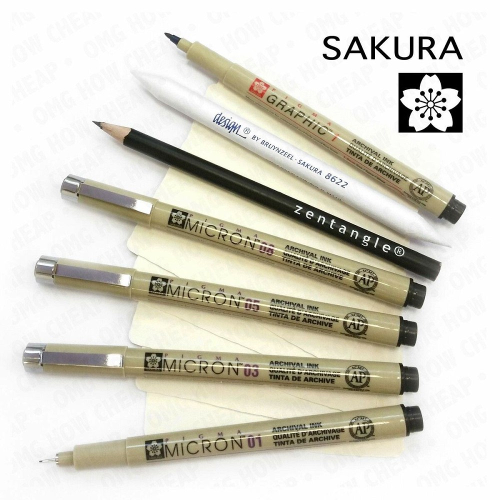 Drawing Set Talens Sakura Zentangle (12 Pieces)