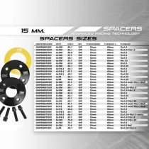 Ensemble de séparateurs OMP 5 x 120 72,5 M12 x 1,50 + M14 x 1,25 15 mm